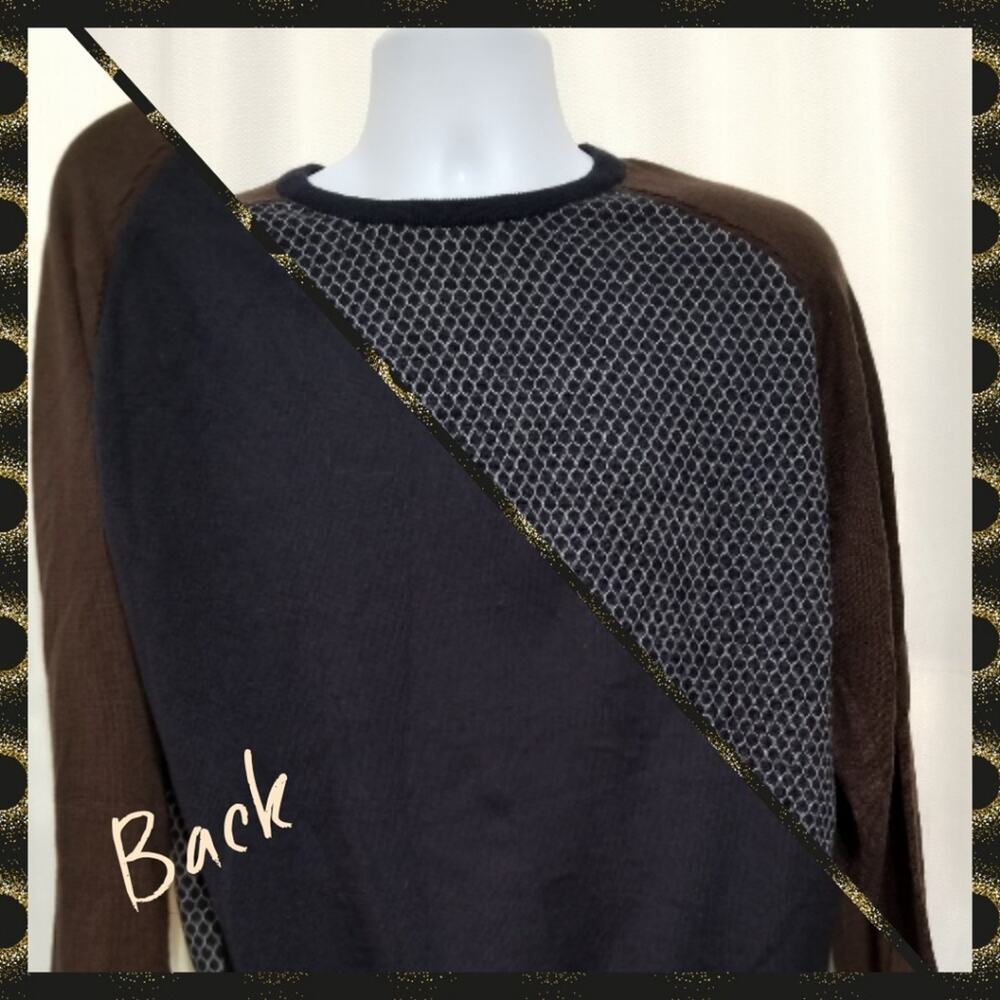 Vintage Ted Lapidus Men's XL Sweater Merino Wool